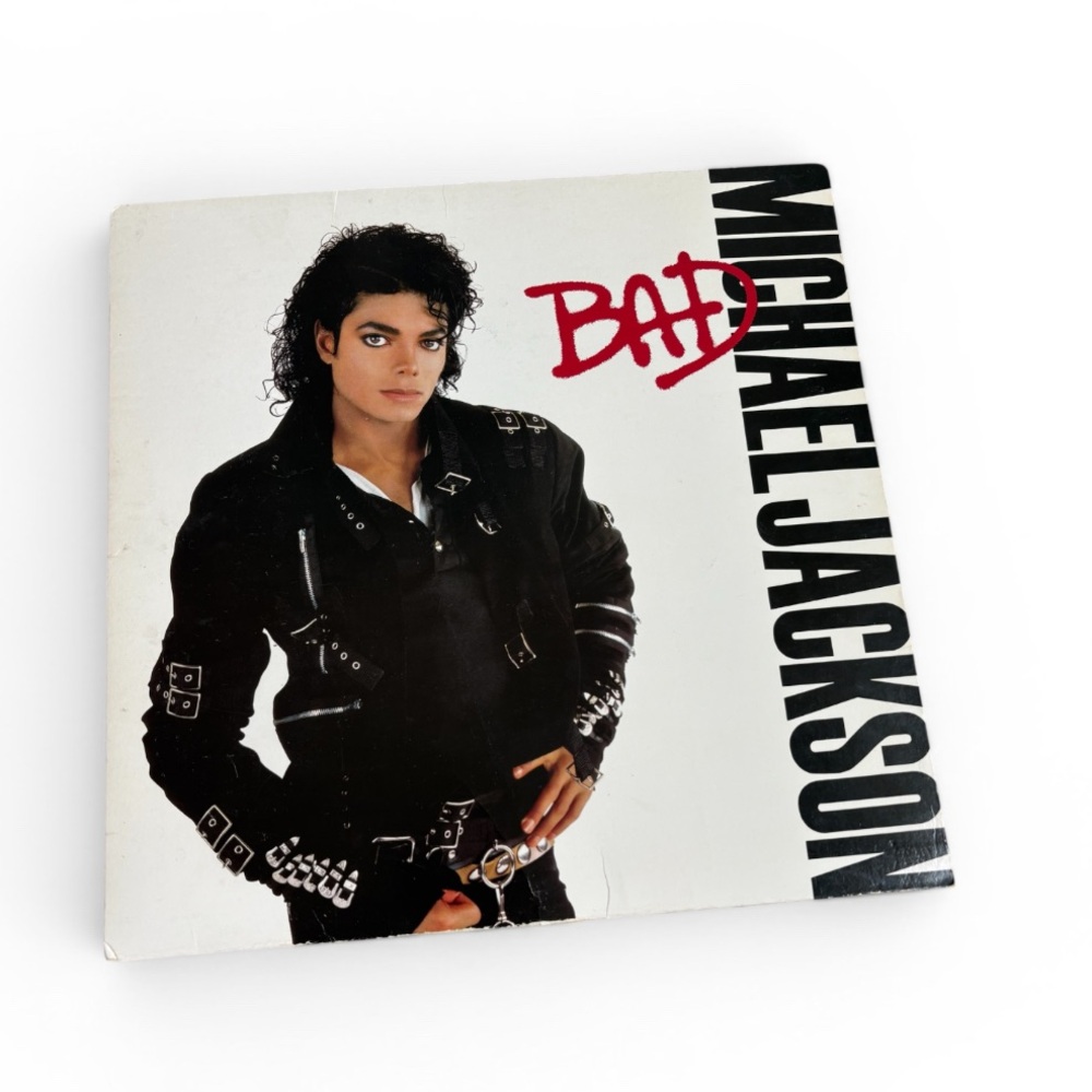 Vintage - Micheal Jackson Bad Record - Released in 1987- Record is scratched.